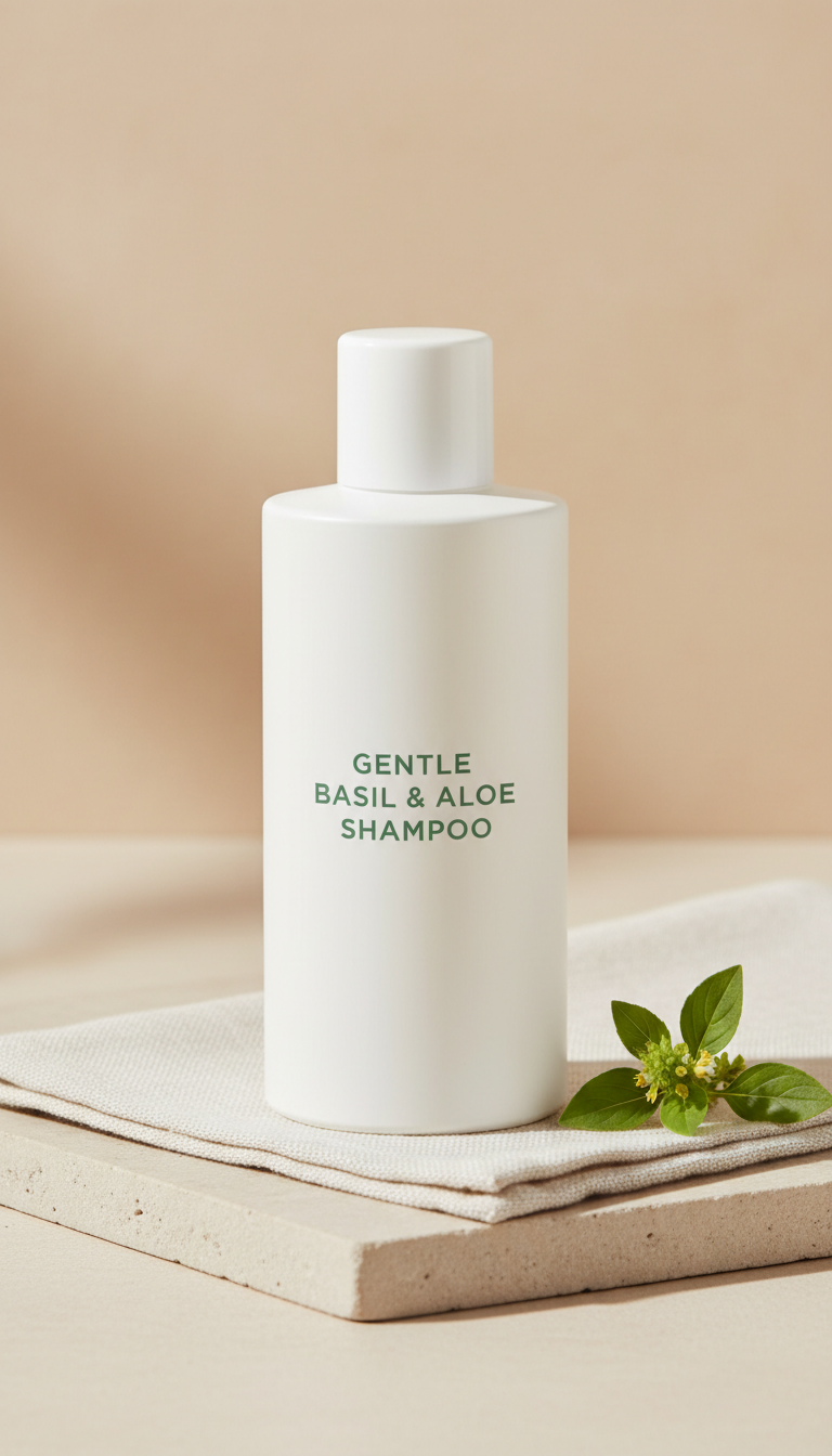 Gentle basil & aloe shampoo